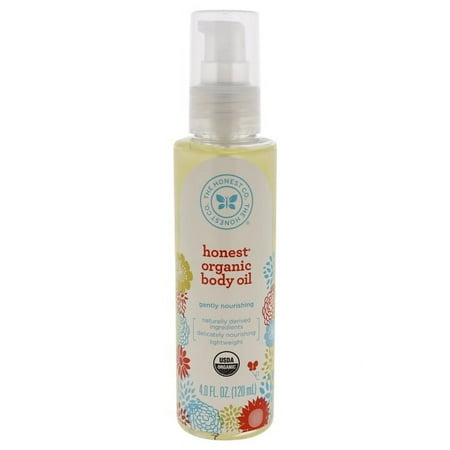 UPC: 0817810012235 | Honest Organic Body Oil Fragrance Free Plant-Based Hypoallergenic 4.0 fl oz