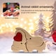 thumbnail image 1 of Decoración de elefante de corazón rojo decoración de mesa multifuncional para el hogar y la Oficina dibujos animados, 1 of 7