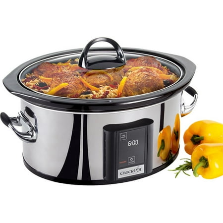 Crock-Pot 6.5 Qt. Programmable Touchscreen Slow Cooker, Silver