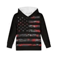 thumbnail image 5 of DISNIMO Kids American Flag Hoodie Boys Pullover Hoodies Size 8-10 Boys Hoodie Soft Sweatshirt Girls Independence Day Hoodie Sweatshirts Boys Streetwear Hoodie Kids Sports Hoodies Children, 5 of 7