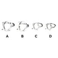 thumbnail image 2 of Sonducket Anillo en blanco Base nuevo breve anillos de plata Bases DIY apertura ajustable Circlet accesorios de moda mujeres pulidas Ropa, zapatos y accesorios Miscelánea 11*15, 2 of 6