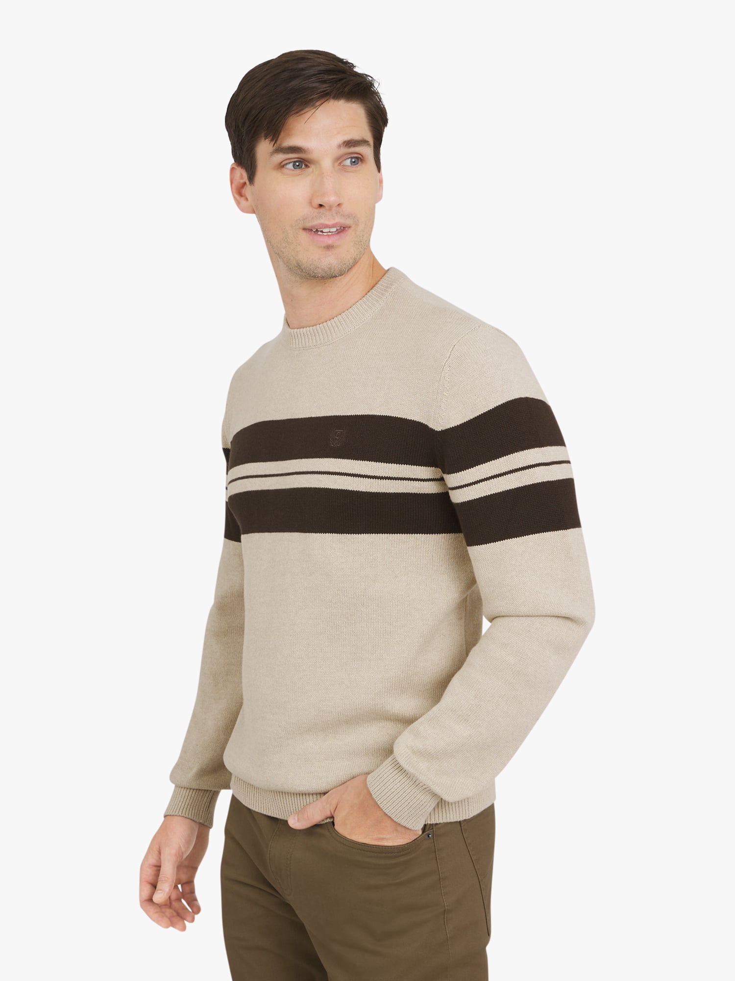 Chaps Men's & Big Men's Long Sleeve Crewneck Sweater, Sizes S-3XL