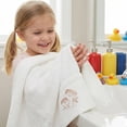 thumbnail image 6 of Unique Bargains Floral Embroidered Soft Hand Towel Set White 2pk, 6 of 8