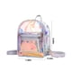 thumbnail image 3 of Mochila transparente para estadio y concierto - Bolsa de vinilo transparente de 18x22x11cm con correa de hombro desmontable, aprobada para gimnasio de piscina de playa, 3 of 8