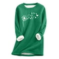 thumbnail image 1 of Sous-vêtements Thermiques pour Femmes Haut Col Rond Coupe Ample Imprimé Décontracté Chaud Manches Longues pour Automne Hiver Confort, 1 of 3