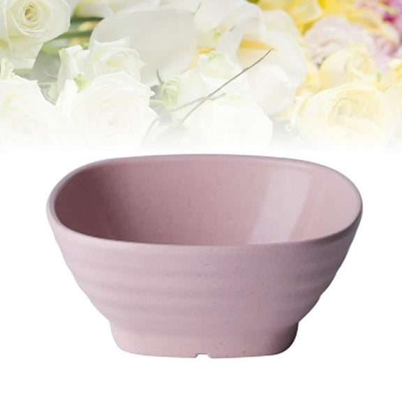 HOOWIFFY Deep Soup Bowls Shape PP Pink 3Pcs
