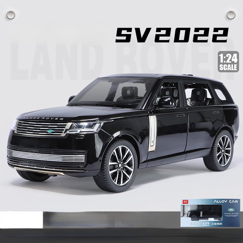 1:24 2022 Land Rover Range Rover SV SUV Alloy Model Car Toy Diecasts Casting Sound and Light Car Toys For Children Vehicle C523 Black With box