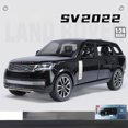 thumbnail image 1 of 1:24 2022 Land Rover Range Rover SV SUV Alloy Model Car Toy Diecasts Casting Sound and Light Car Toys For Children Vehicle C523 Black With box, 1 of 6