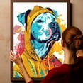 thumbnail image 6 of Dogo Argentino Dog Wall Art Cute Animal Decor for Kid's Bedroom, Home Office Conversational Piece, Bathroom Decor, Gifts for Dog & Beach Lover, Baby Shower, Birthday, Hang Ready, 6 of 6