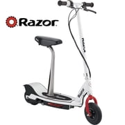 Razor E200S 24V Seated Electric Scooter - Red/White, up to 12 mph, 8 Pneumatic Tire, for Teens 13+