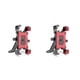 thumbnail image 4 of sweethay Soporte para teléfono de bicicleta Soporte de bicicleta ajustable antideslizante 4.5-6.8 pulgadas Soporte de montaje de carreras de ciclismo Rojo para espejo 2piezas, 4 of 6