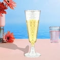 thumbnail image 6 of ACDANC 24Pcs Champagne Flutes Plastic 5 oz Streamlined Shape Party Cups Disposable Party Decoration Essential Clear Cups Style3, 6 of 7