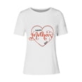 thumbnail image 4 of Lilgiuy Mother's Day Shirts for Women Mom Shirts Mama Shirts Gift Casual Short Sleeve Heart Graphic Tee Tops for Casual Wear(White,S), 4 of 4