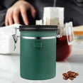 thumbnail image 3 of Recipiente para Café Recipientes con Seguimiento de Fecha 1500 Ml Tapa Hermética Recipiente para Alimentos de Acero Inoxidable Frascos Verde Macarena Bote de café hermético, 3 of 8
