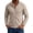 Khaki, variant on Mens Full Zip Cardigan Sweater Stand Collar Regular Fit Knit Sweaters