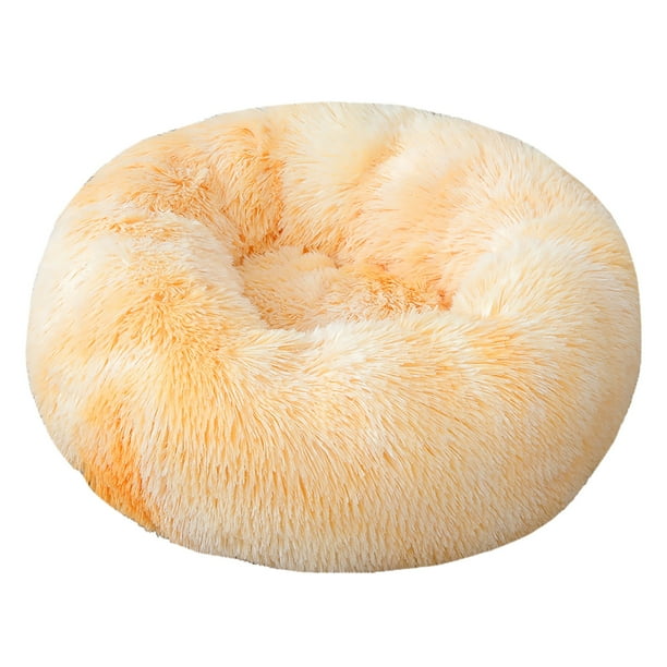 Xihbxyly Cómoda Cama para Mascotas, Forma Redonda para Acurrucarse, Relleno Suave para Aliviar Las Articulaciones, Base Impermeable, Acogedor Espacio para Dormir para Perros, Disponible En Varios Tam
