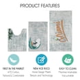 thumbnail image 3 of the US States Design 3 Piece Bathroom Rugs Set - Non-Slip Ultra Thin Bath Rugs for Bathroom Floor - Washable Cotton Bathroom Mats Set, 3 of 8