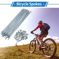 thumbnail image 2 of Unique Bargains 1 Set Bicycle Spokes 12G Bike Wheel Spokes Universal Carbon Steel Galvanized Nipple Silver Tone-160mm, 2 of 7