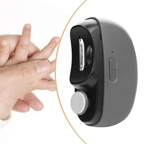 Cortauñas eléctrico, herramienta de manicura eléctrica con colector de residuos. Cortauñas automático fácil de usar para mujeres, hombres y niños.