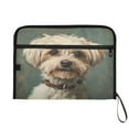 thumbnail image 7 of Organ Folder 14.2 x 0.8 x 10.6 Inches 13 Separate Pockets A4 Size Documents Folder A Sort Storage File Manager For The Home Office Cute Gray Cartoon Dog, 7 of 7
