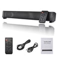 thumbnail image 1 of Portable Sound Bar Wireless Speaker Bluetooth 5.0 Column HiFi Subwoofer 3D Stereo Sound With Remote Control Support ,High Sound, 1 of 6