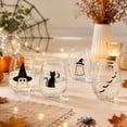 thumbnail image 3 of 2D Halloween Artisan Glassware Collection, Premium Handleless Glass with Halloween Designs, for Gothic Party & Cozy Fall Home Bar, 3 of 5