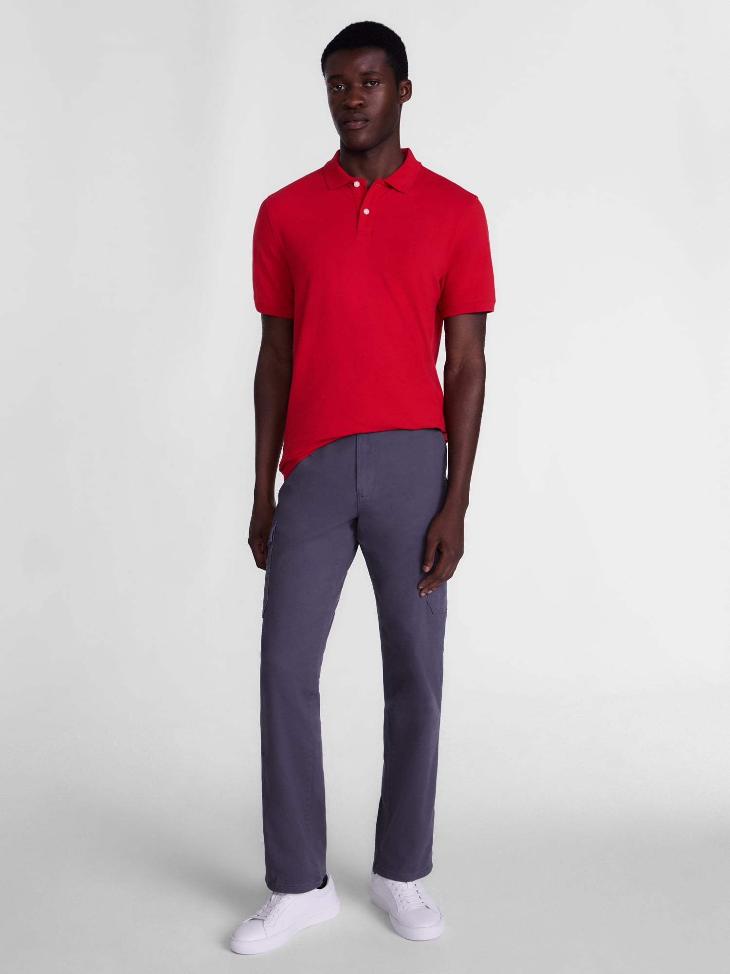 George Men's and Big and Tall Men's Pique Polo Shirt with Short Sleeves, Sizes XS-5XL, LT-3XLT