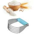 thumbnail image 4 of Kitchen Dough Blender, Stainless Steel Pastry Cutter, Heavy Duty Dough Cutter With Blades, Pastry Blender And Butter Cutter, Pastry Cutter For Baking[blue], 4 of 5