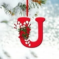 thumbnail image 3 of Christmas Tree Decoration Pendant Personalized 26 Letter Ornaments Z-Christmas Pendant for Ornament, 3 of 7