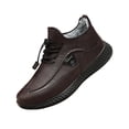 thumbnail image 2 of Men's Thick-Soled Cotton Shoes with Round Toe and lace-up Design, Featuring a Plush Lining for Comfort and Warmth. Suitable for Outdoor wear and Work Attire., 2 of 5