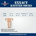 thumbnail image 7 of Exxact Sports Knit Hockey Socks - Premium Ice Hockey Socks for Men, Pro Style Athletic Youth Hockey Socks (Medium, NAVY), 7 of 7