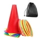 thumbnail image 5 of Juego de lanzamiento, juego de carnaval, juego de patio trasero colorido, juego de conos y anillos para actividades en interiores y exteriores,, 5 of 8