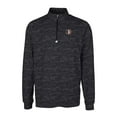 thumbnail image 2 of Men's Cutter & Buck Black Florida State Seminoles Vault Big & Tall Traverse Camo Print Stretch Quarter-Zip Pullover Top, 2 of 3