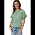 thumbnail image 3 of Tops de Corta para Mujer, Color Verde Frijol, Talla XL, 3 of 9