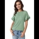 thumbnail image 3 of Blusas de Corta para Mujer, Color Verde Frijol, Talla L, 3 of 9