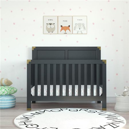Baby Relax DE71435 Nursery Furniture Baby Relax Mylan 5-in-1 Convertible Crib, Black