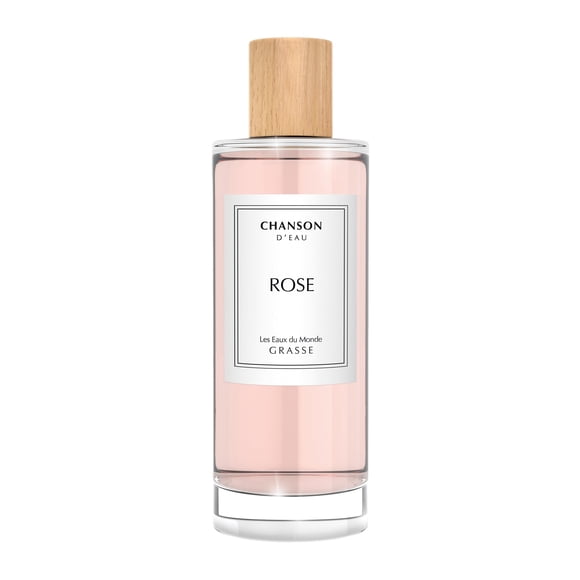 Chanson Rose Eau De Toilette 3.4 Fl Oz (paquete de 1) Notas de lichi rosa y musgo de roble Fragancia para mujer Fragancia diaria de larga duración Tamaño de viaje