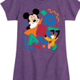 thumbnail image 3 of Disney - ABC Mickey Pluto - Girls Toddler And Toddler And Youth Fitted Short Sleeve Graphic T-Shirt, 3 of 5