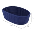 thumbnail image 3 of REGALWOVEN 3 Packs Storage Basket, Shelf Closet Storage Bin for Key Tray Bowl for Entryway Desk, Catchall Home Decor Navy 10.2*6.3*3.1in, 3 of 5