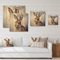thumbnail image 4 of Designart "Endearing Rabbit I" Animals Print on Natural Pine Wood, 4 of 5