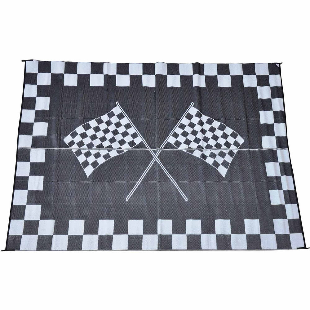 Patio Mats Racing Flag Patio Mat