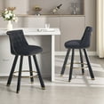 26 Inch Counter Height Bar Stools Set of 2, Swivel Upholstered