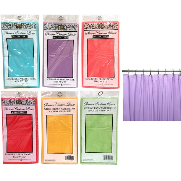 1 Shower Curtain Liner Water Resistant 100 Vinyl Premium