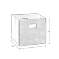 thumbnail image 4 of RiverRidge Kids 2 Piece Fabric Collapsible Storage Cube Organizers with Handles for Playroom Organization - Navy, 4 of 12