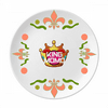 Brazilian Carnival King Character Flower Ceramics Plate Tableware Dinner Dish
