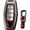 Red-Short keychain, variant on Key Fob Cover Compatible with Mitsubishi Outlander 2021-2024 Keychain Case Holder Protector,Black-Long keychain