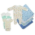 thumbnail image 1 of Bambini Newborn Baby Boy 8 Pc Layette Baby Shower Gift Set, 1 of 3