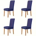 thumbnail image 1 of DEKAXID - Juego de 4 o 6 fundas para sillas, impermeables, de fibra de leche, con respaldo para comedor, restaurante, cocina, decoración del hogar, 1 of 7