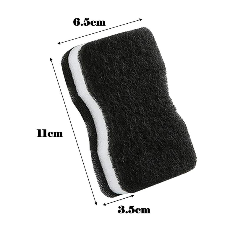 Black Kitchen Sponge for Cleaning Cookware and Gas Stove Top - 5pc - Merae