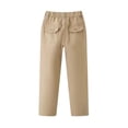 thumbnail image 6 of OGLCCG School Uniform Pants for Boys Fleece Lined Winter Warm Dress Pants High Rise Straight Leg Flat Trousers with Pockets Size 13, 6 of 8